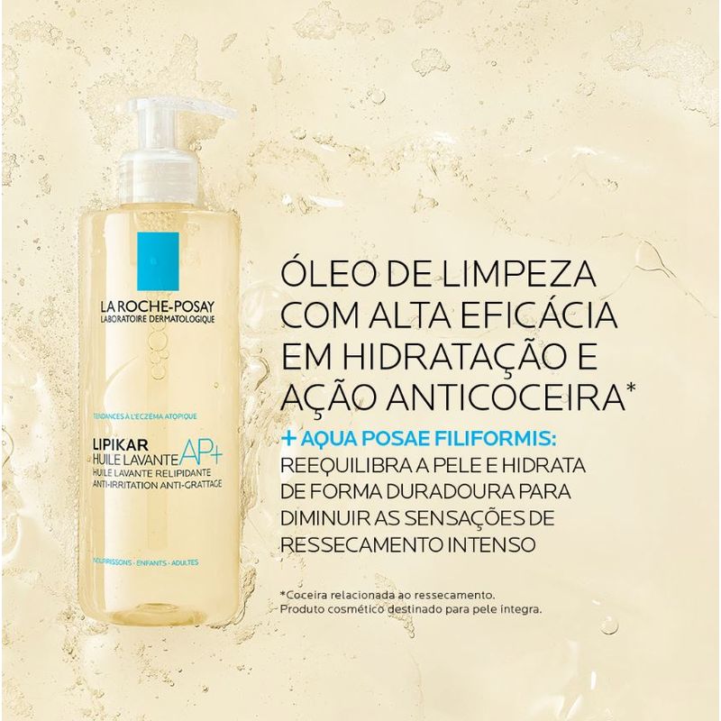 Óleo de Limpeza Hidratante e Anticoceira La Roche-posay - Lipikar Cleansing Oil AP+ 400ml