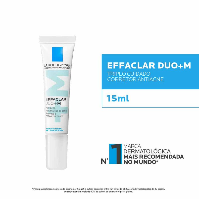 Cuidado Corretor Antiacne La Roche-Posay Effaclar Duo+M Triplo 15ml
